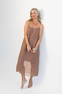 Luxe Linen Midi - Clay