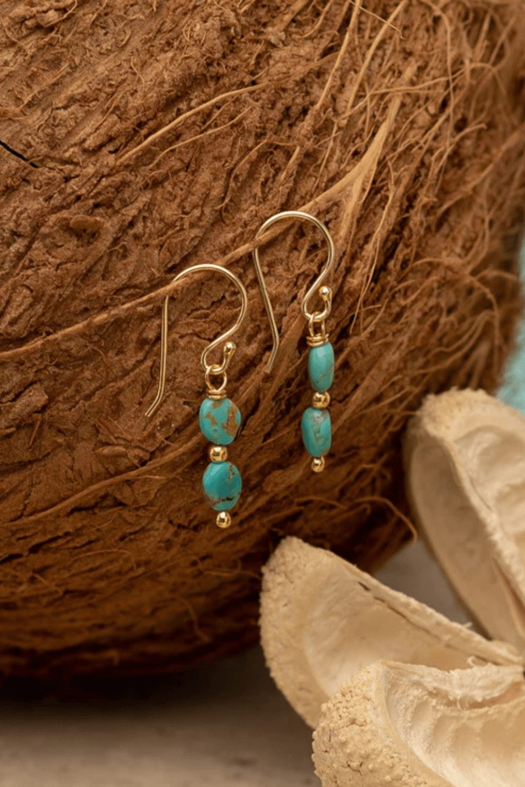 Golden Turquoise Mini Drops