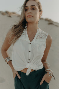 Shirt Sleeveless - ivory