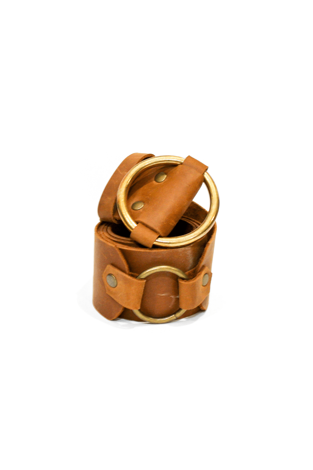 Leather Belt Wide - tan