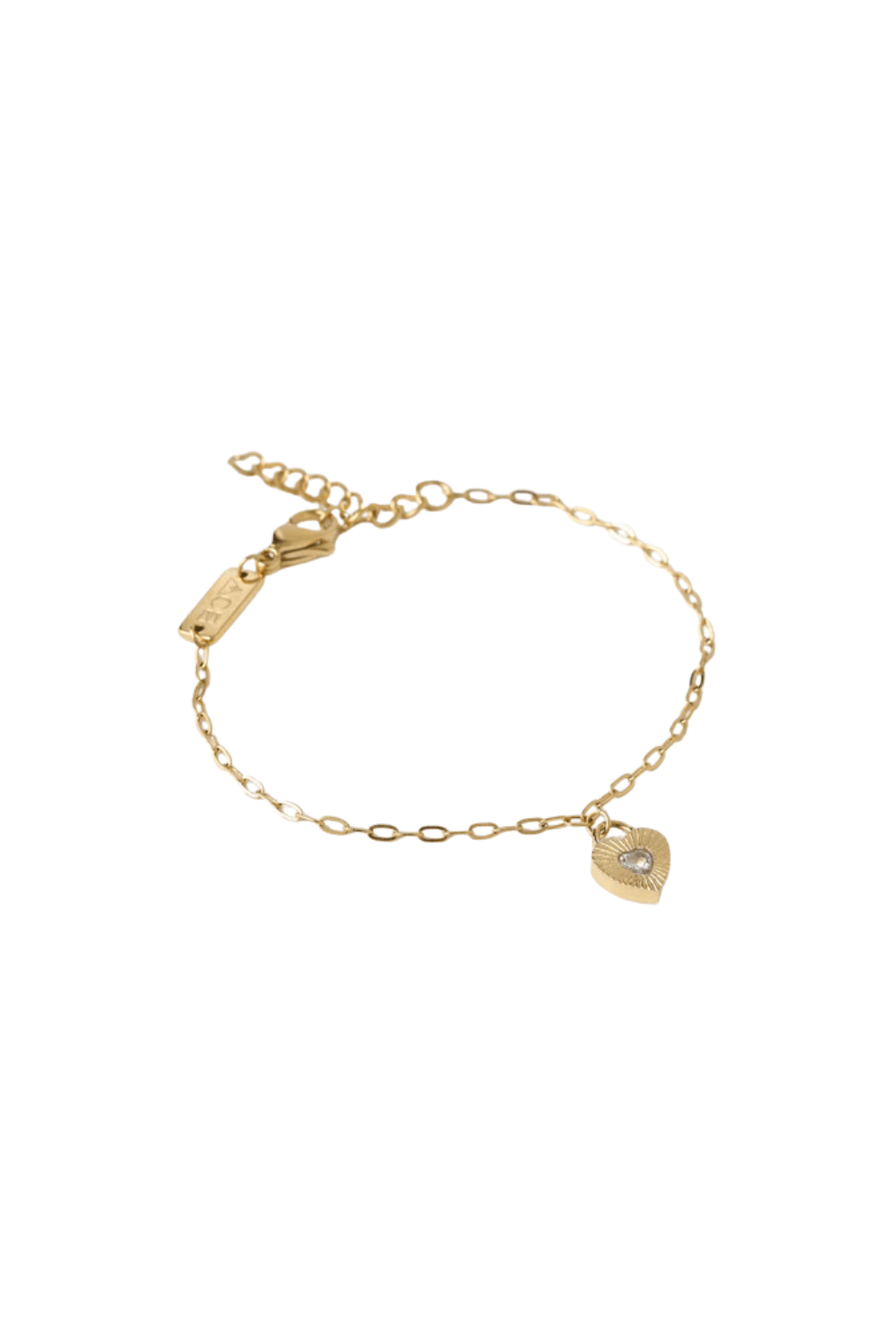 Ruby Heart Bracelet - Stone