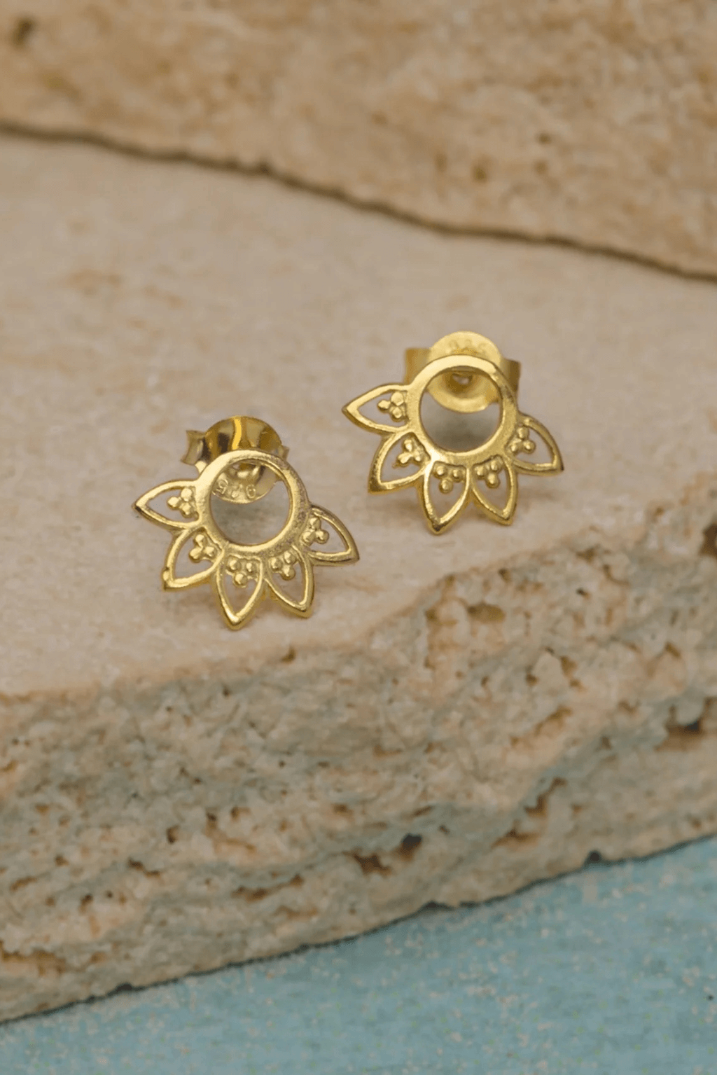 Golden Sunflower Studs