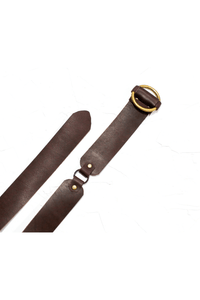 Leather Belt medium - chocolate