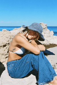 Hemp hat - denim