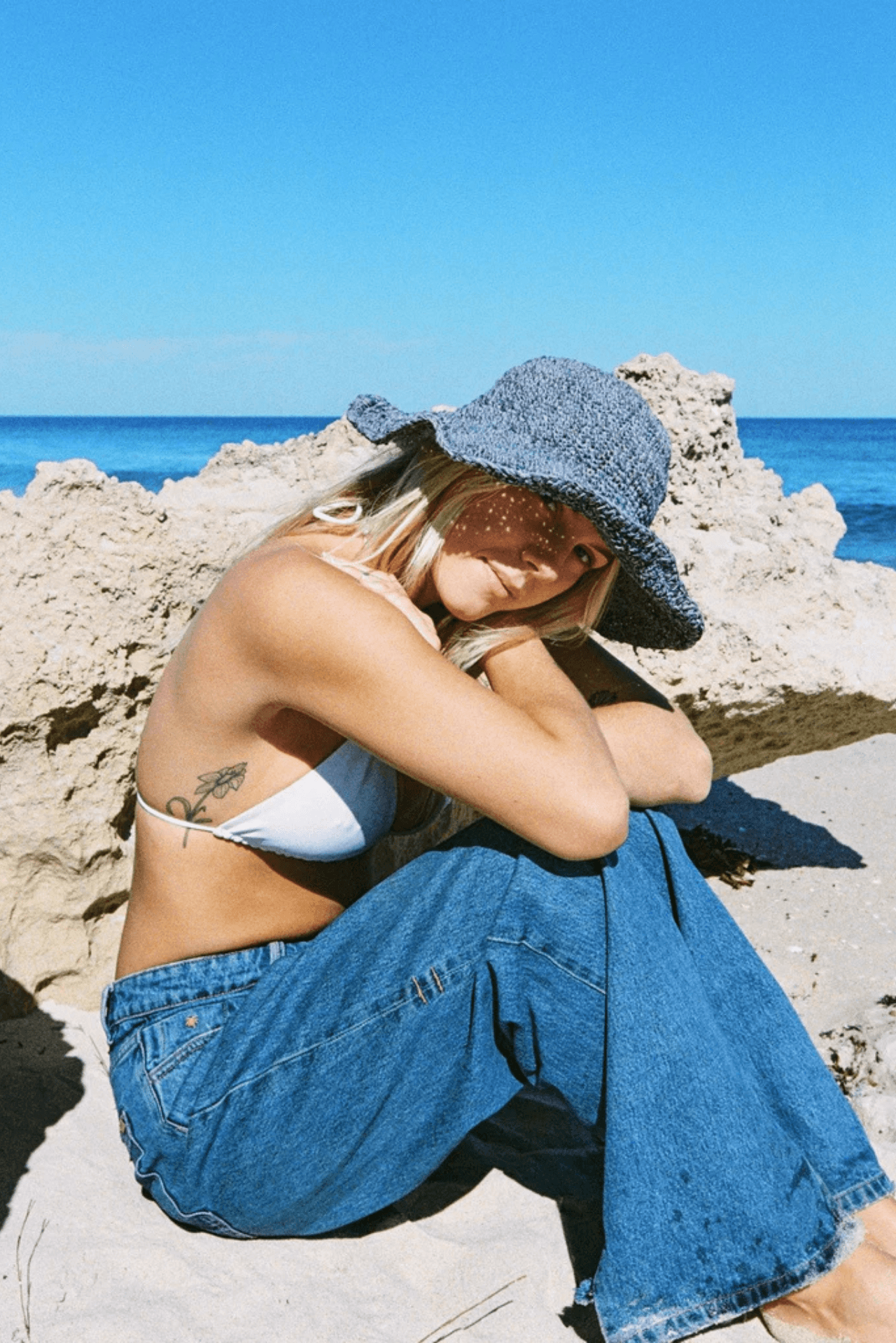 Hemp hat - denim