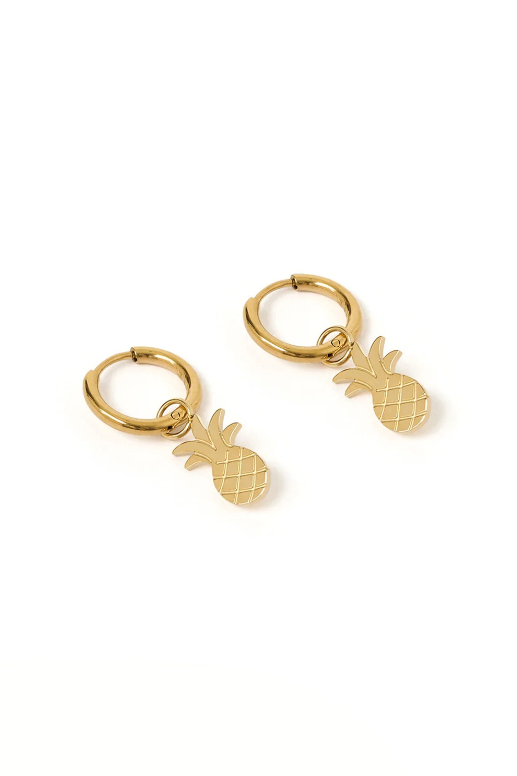Ananas Gold Earrings