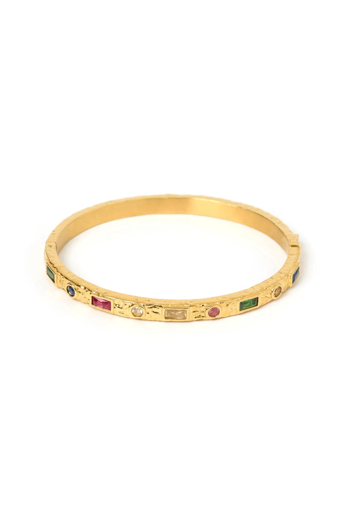 Melrose Gold Cuff Bangle - Multi