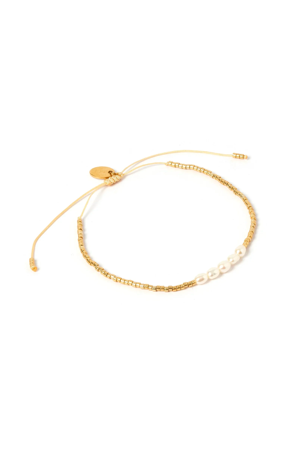 Seline Gold and Pearl Bracelet