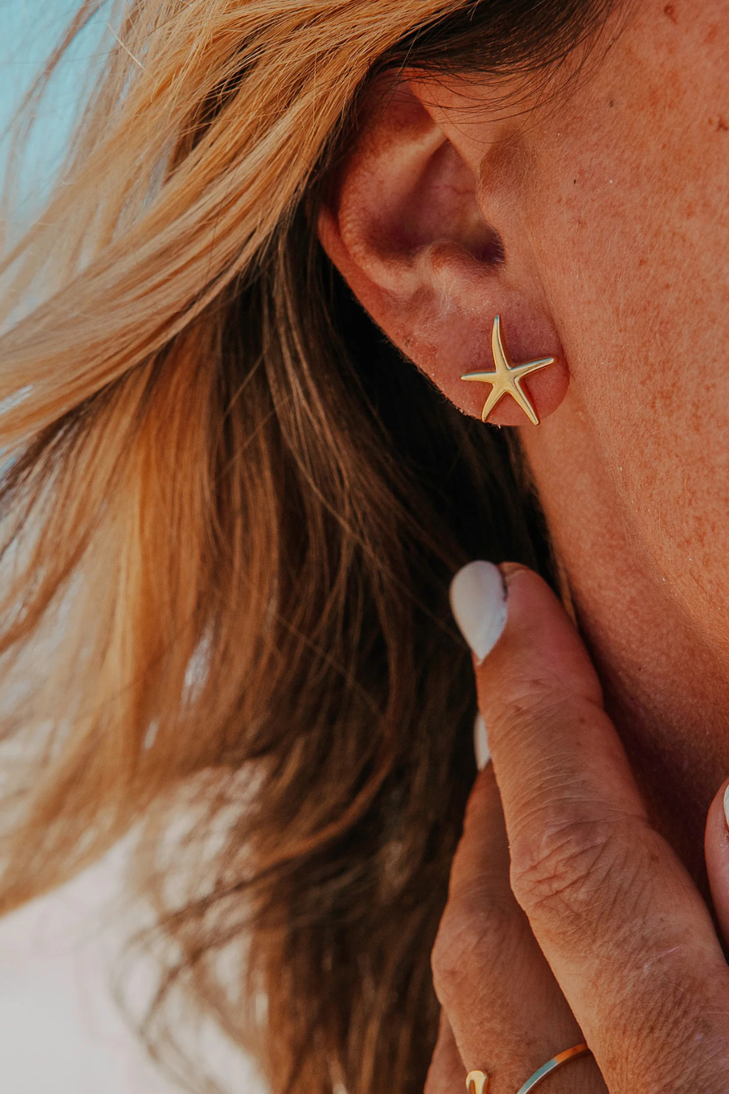 Sea Star Studs - Gold