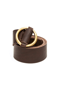 Leather Belt medium - chocolate