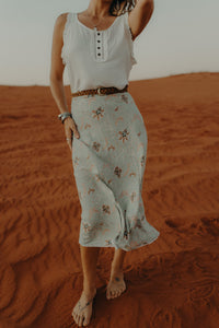 Leather Plaited Belt- tan