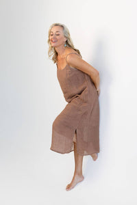 Luxe Linen Midi - Clay