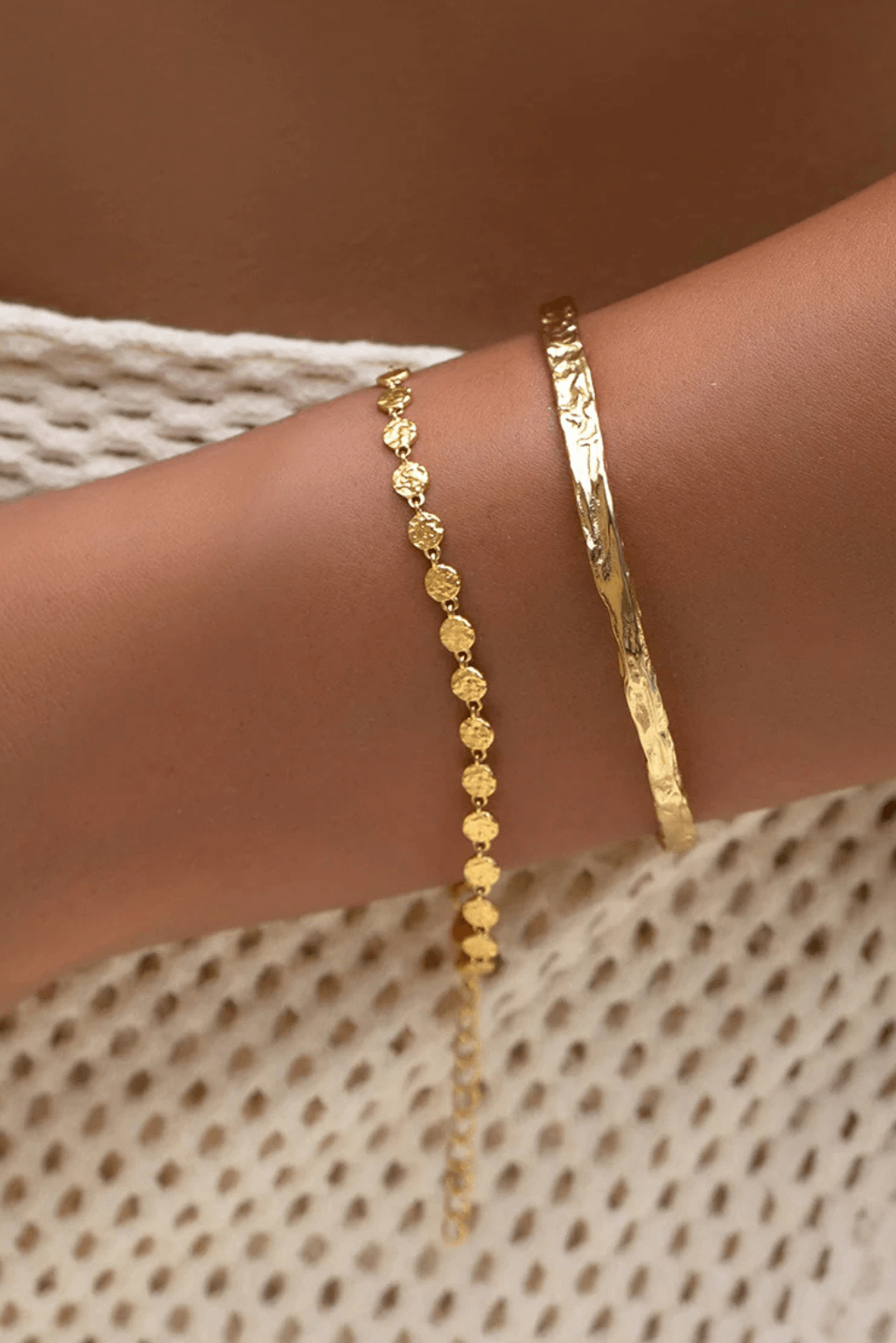 Atlas Gold Bracelet