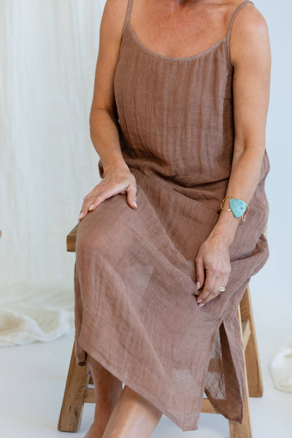 Luxe Linen Midi - Clay