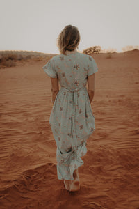 Calista Maxi Dress - soft turquoise