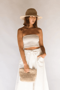 Mini Elle Clutch - Natural