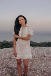 Esther Mini Dress - Ivory