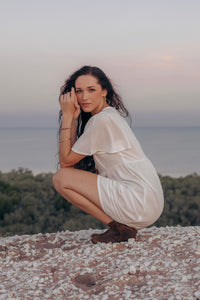 Esther Mini Dress - Ivory