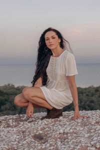 Esther Mini Dress - Ivory