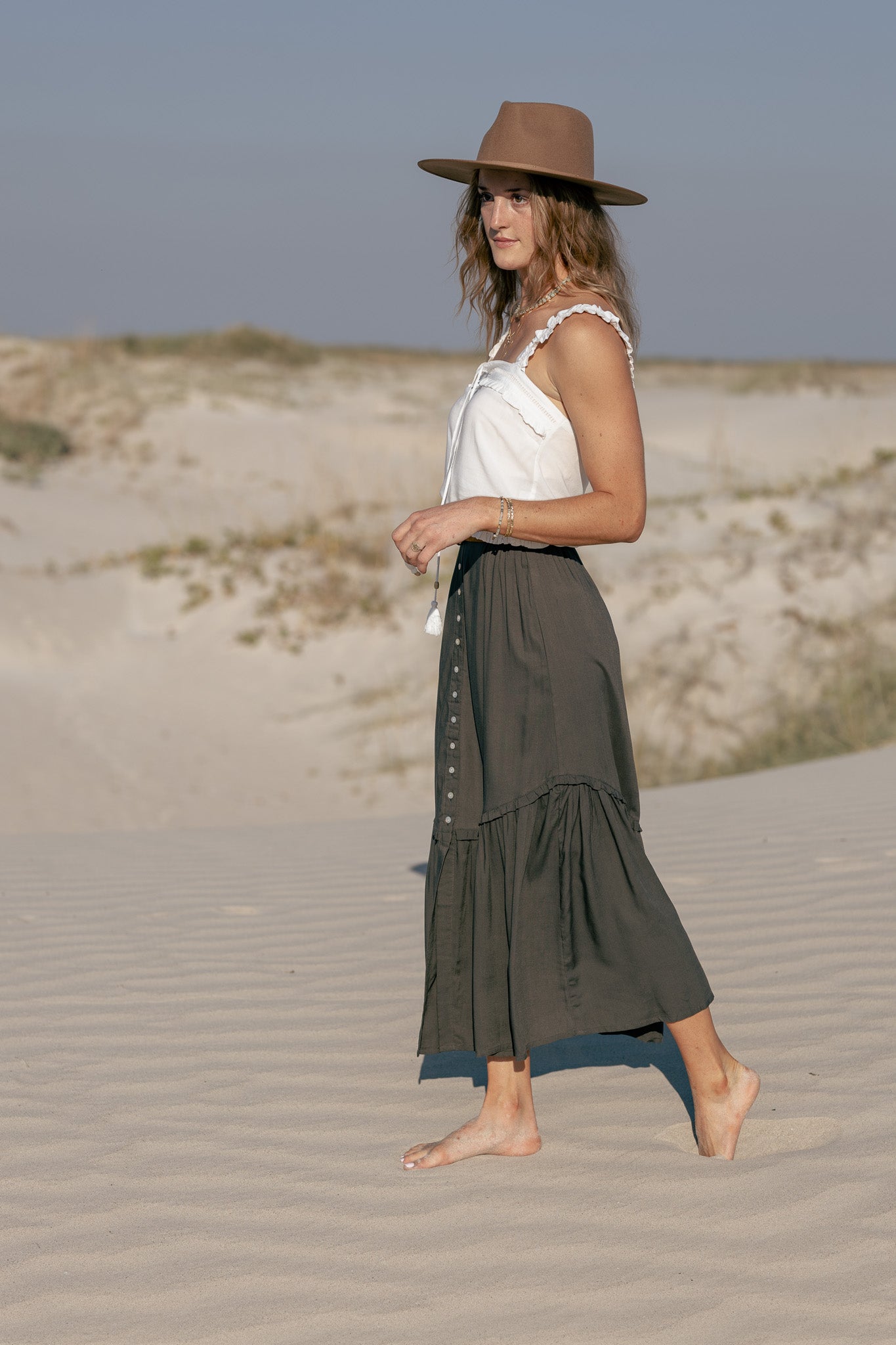 Harlow Midi Skirt - ivy