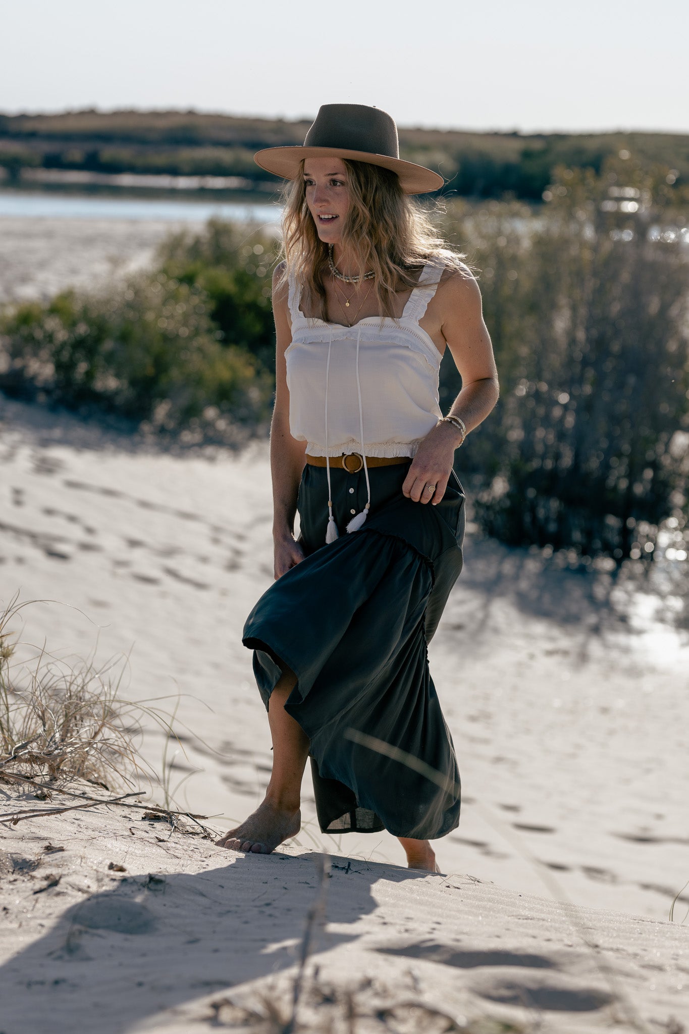 Harlow Midi Skirt - ivy