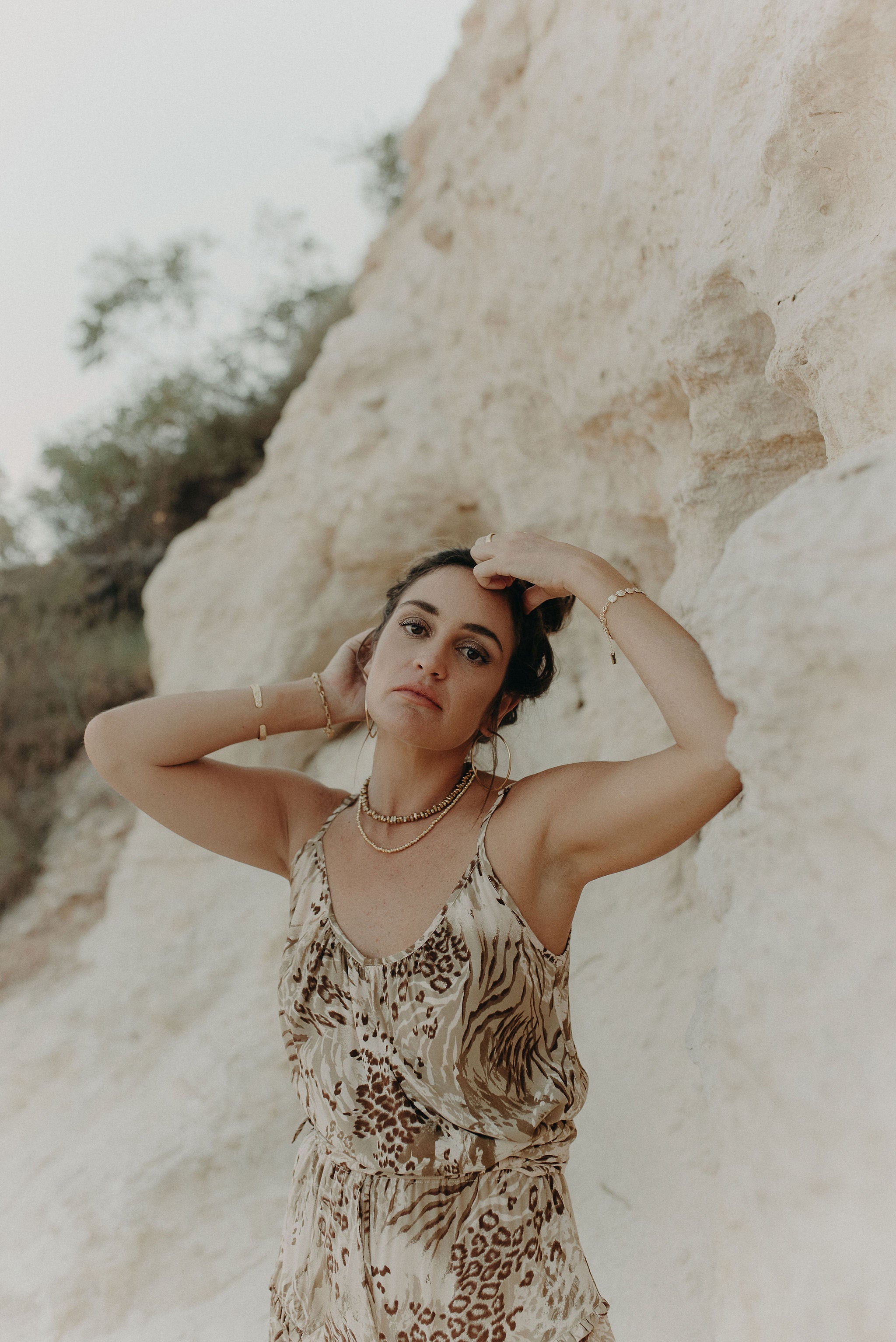 Harlow Slip Top - jungle