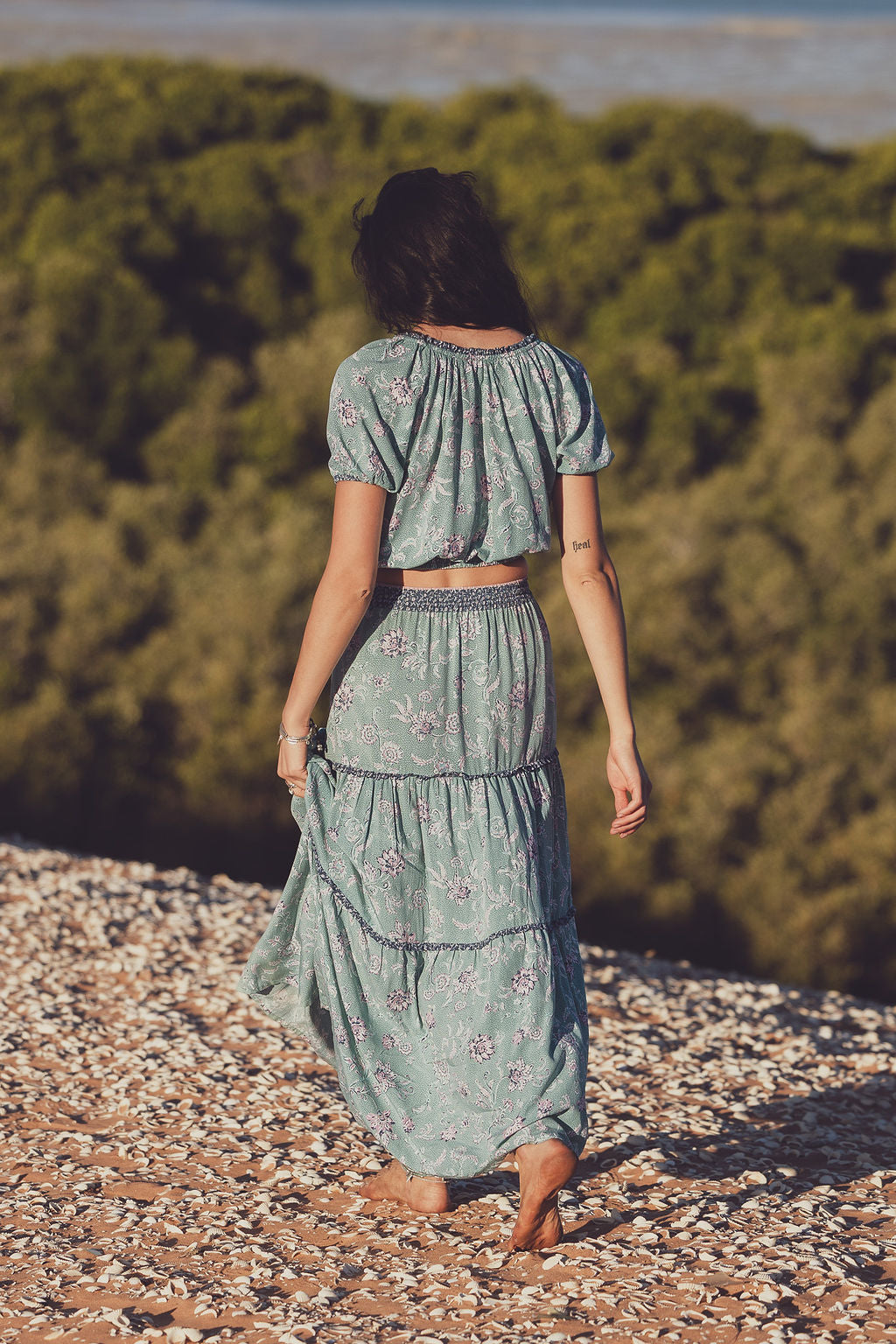 Iris Maxi Skirt - Laguna