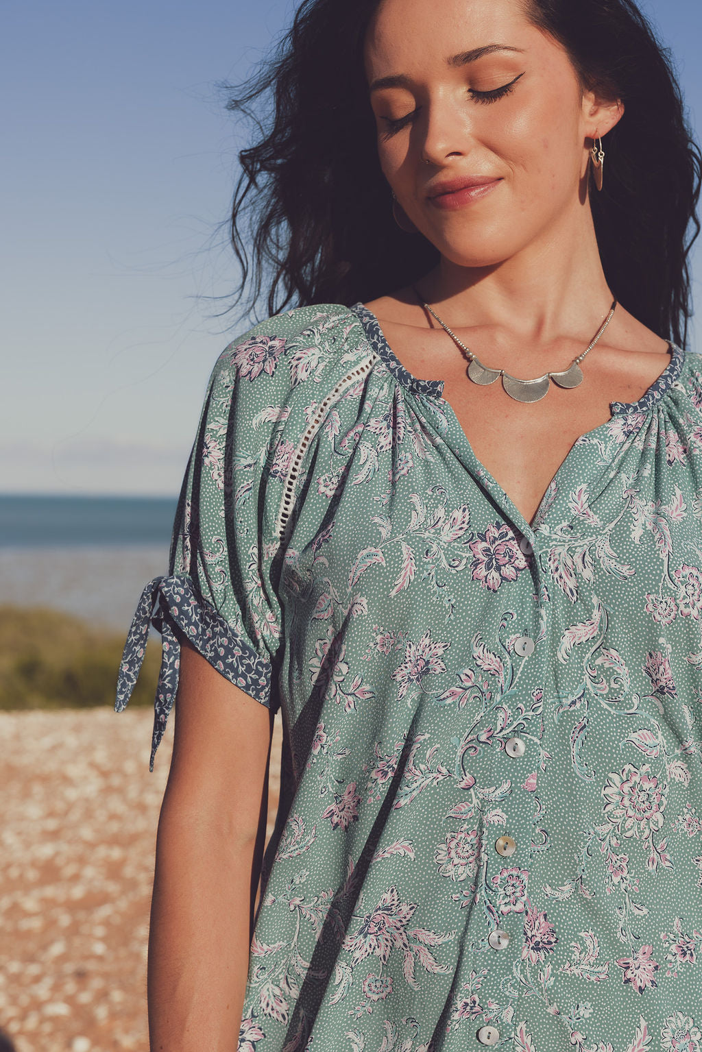 Iris Mini Dress - Laguna
