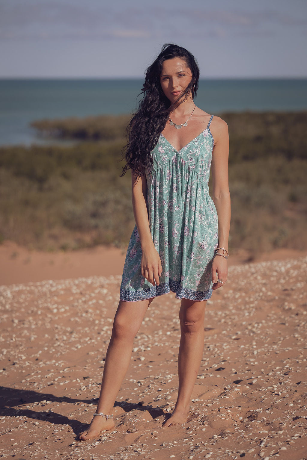 Iris Slip Dress - Laguna
