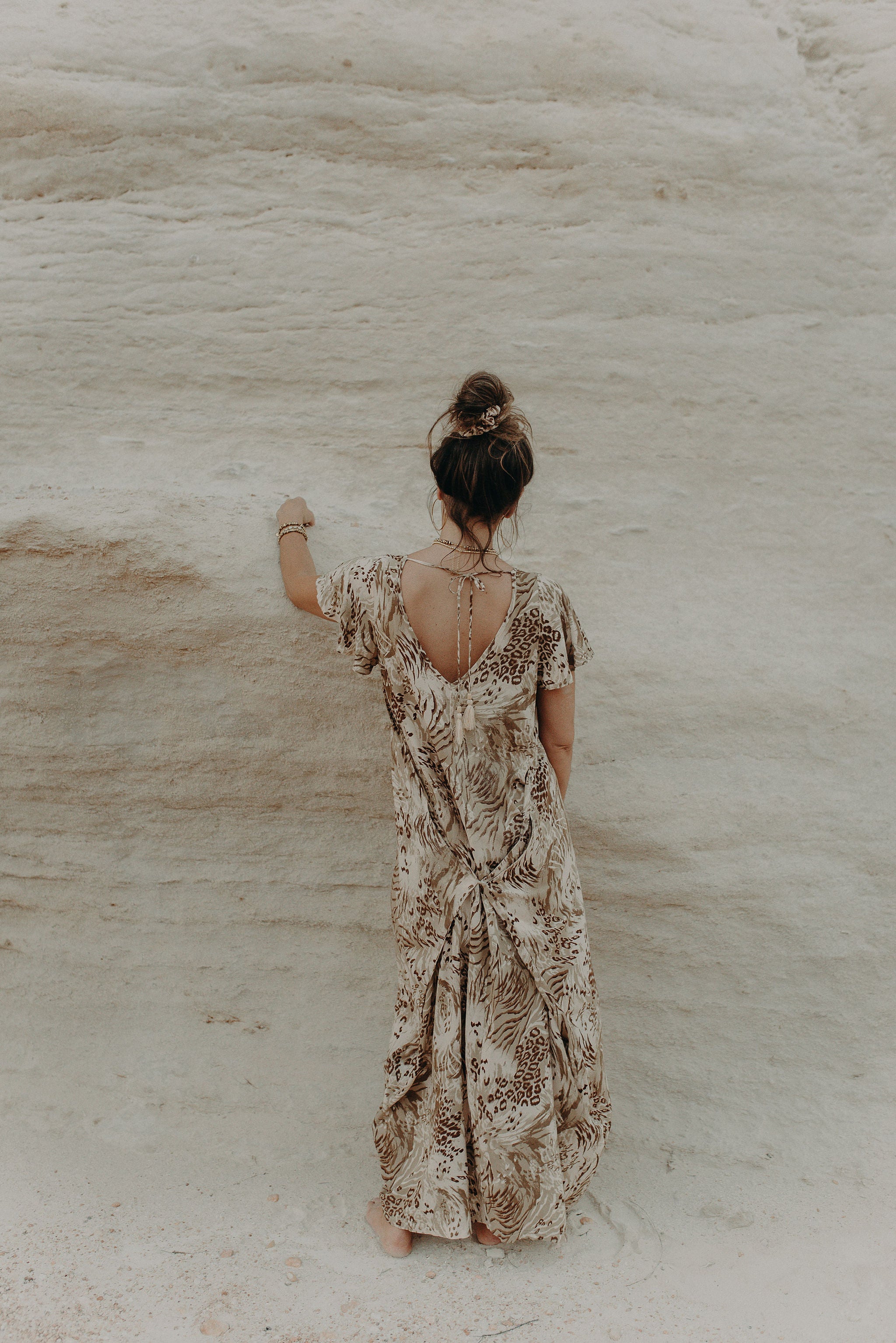 Maxi Wingdress Sleeved - jungle