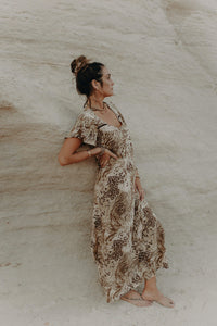 Maxi Wingdress Sleeved - jungle