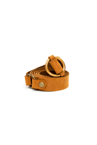 Leather Belt Thin - tan