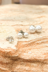 Pearl Studs - Sterling Silver