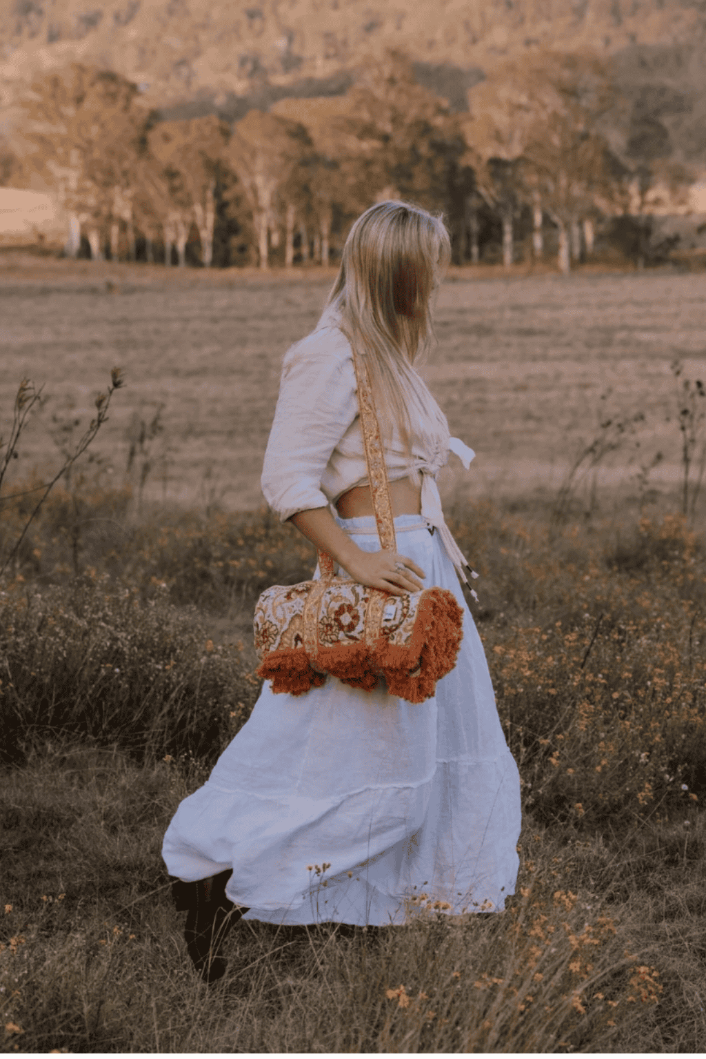 Folk Carry Strap - papaya
