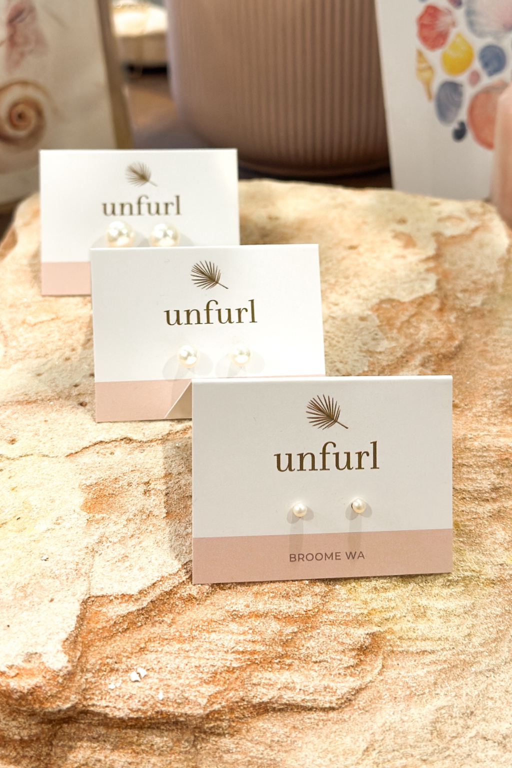 Pearl Studs - Gold