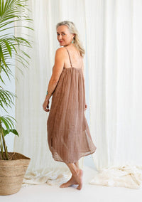 Luxe Linen Midi - Clay