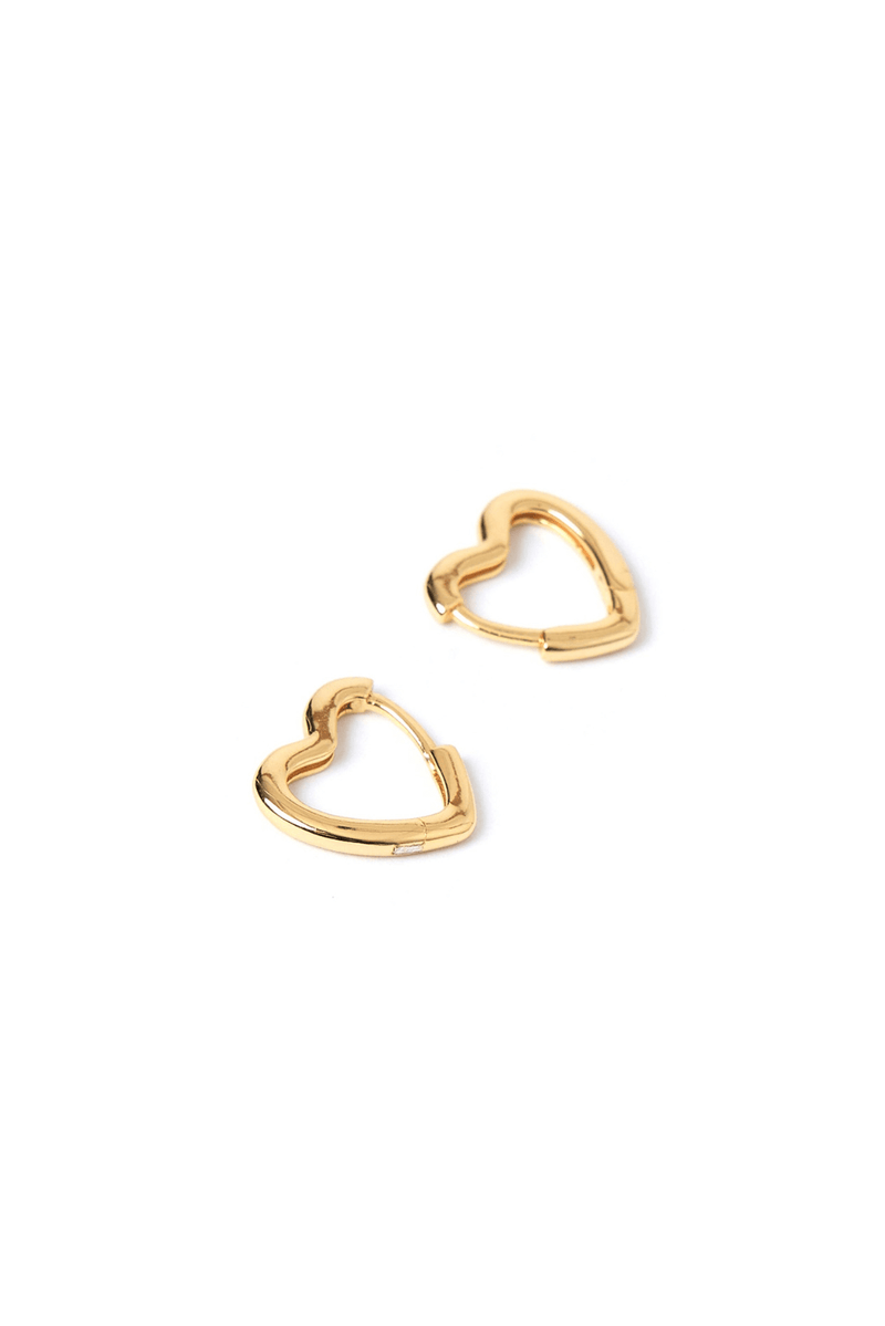 Sweetheart Gold Earrings - Large