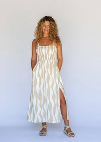 Mikoha Midi Dress - Island Stripe