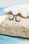 Ocean Swirl Crown Studs