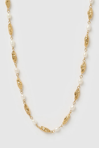 Mimi Pearl and Gold Necklace
