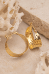 Ocean Ripple Hoops Gold
