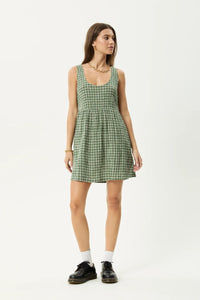 Jesse Mini Dress - green check