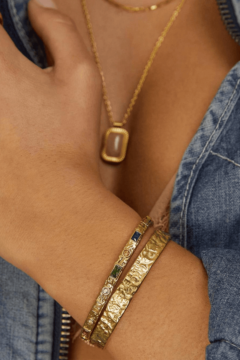 Melrose Gold Cuff Bangle