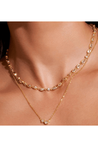 Isadora Gold Necklace - stone