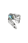 Paua Feather Wrap Ring