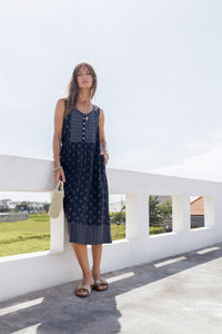 Dahlia Midi Dress - Noir