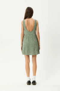 Jesse Mini Dress - green check
