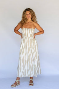 Mikoha Midi Dress - Island Stripe