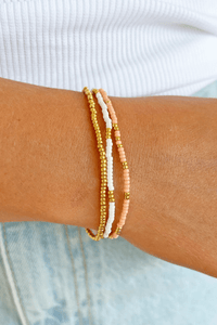 Sunny Bracelet Set - Coral