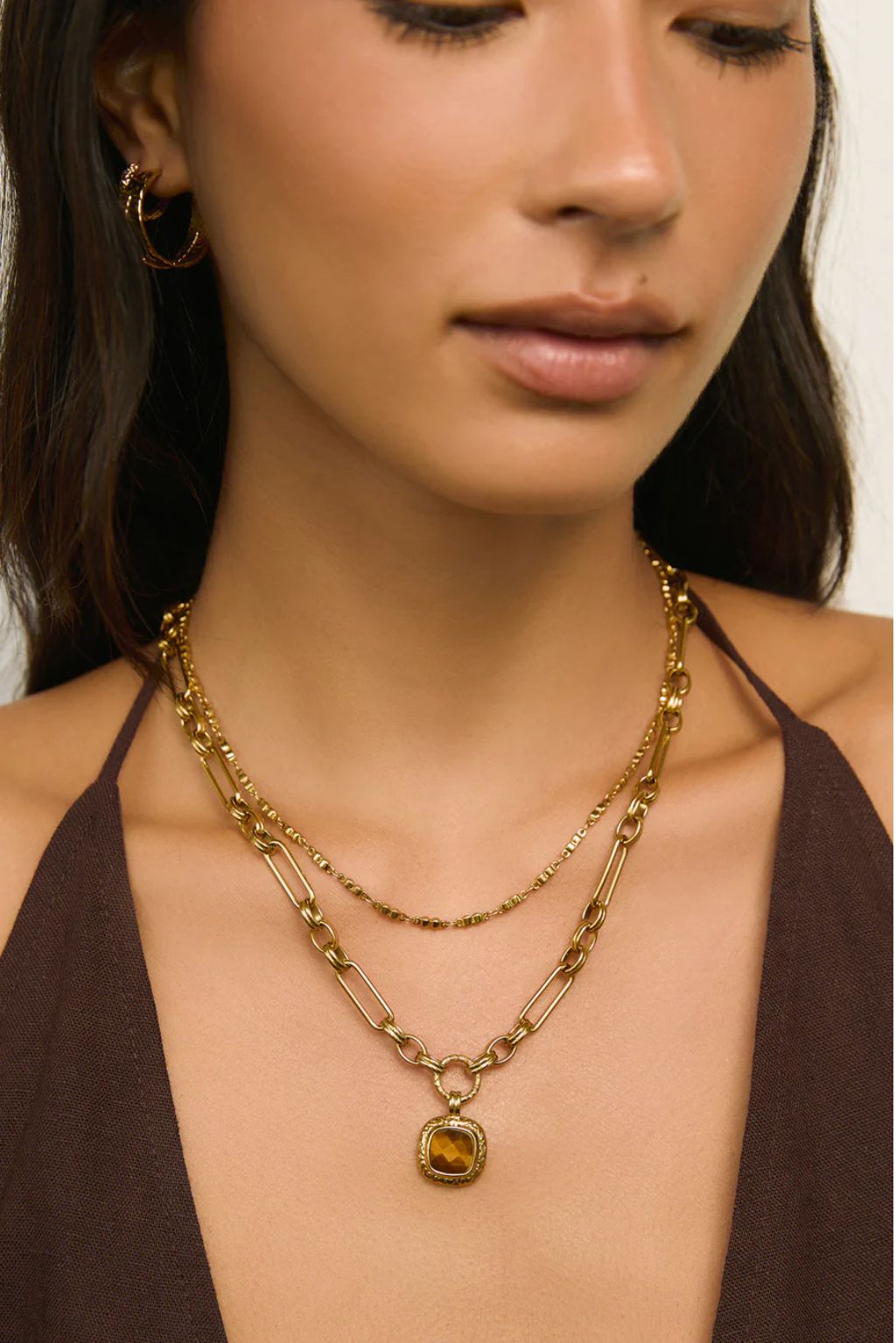 Mason Necklace - tiger's eye